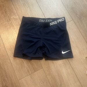 Nike Pro Navy Blue Athletic Shorts